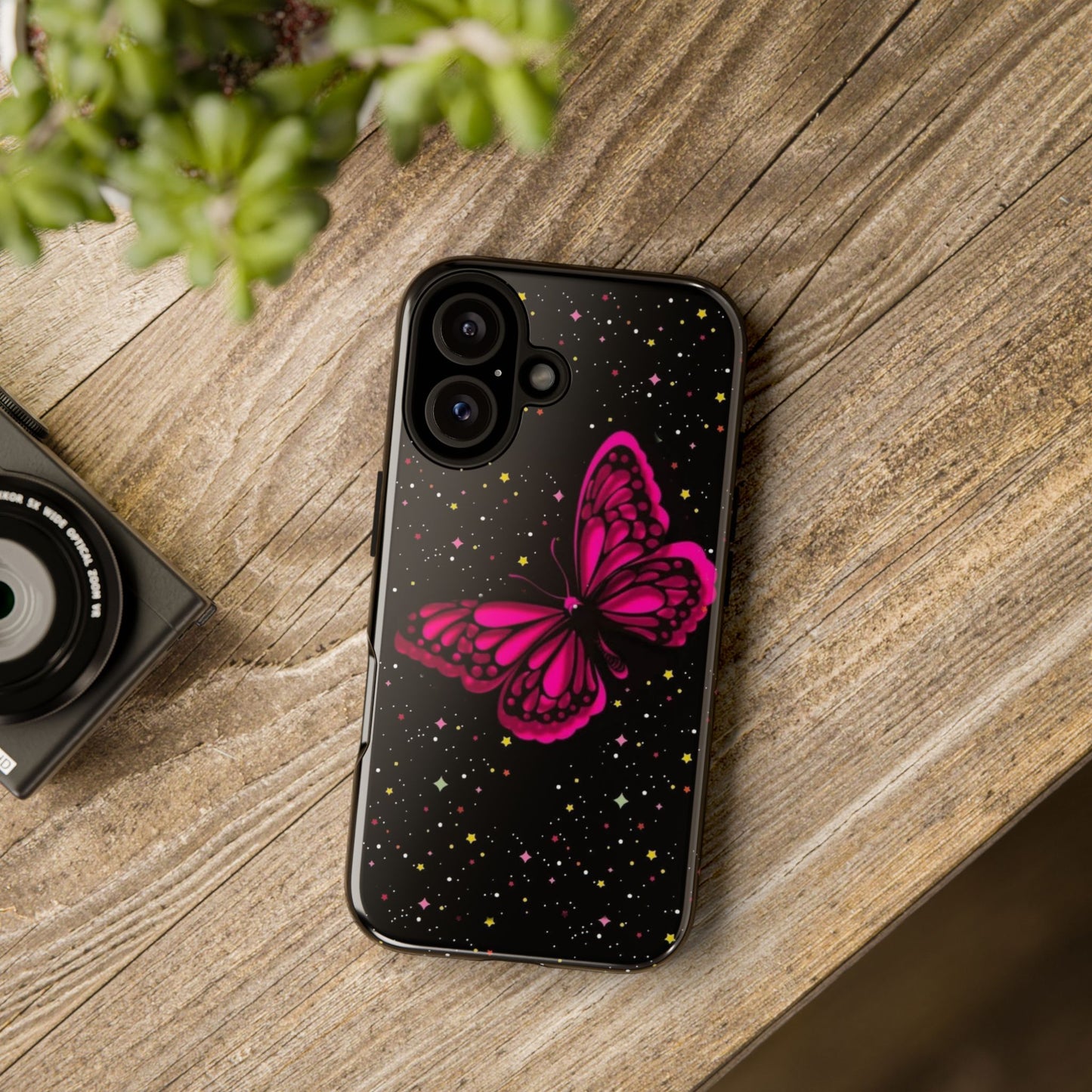 Vibrant Butterfly Phone Case, Tough Cases, Stylish Protection, Gift for Her, Trendy Smartphone Accessories, Cute Phone Cover