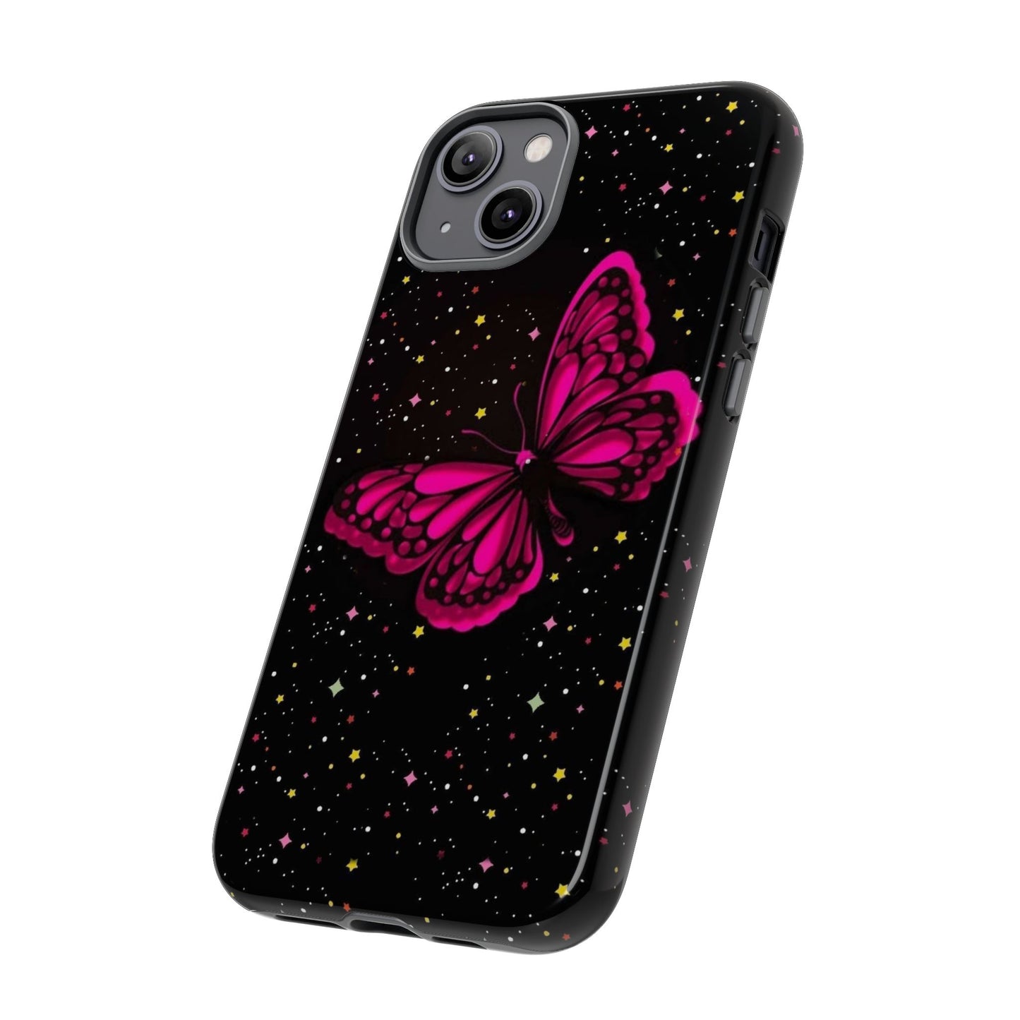 Vibrant Butterfly Phone Case, Tough Cases, Stylish Protection, Gift for Her, Trendy Smartphone Accessories, Cute Phone Cover