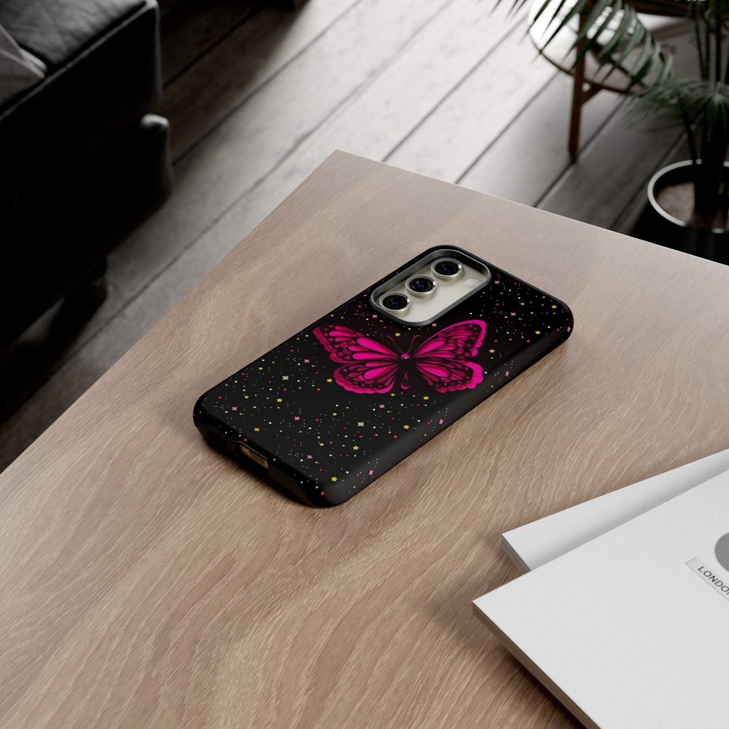 Vibrant Butterfly Phone Case, Tough Cases, Stylish Protection, Gift for Her, Trendy Smartphone Accessories, Cute Phone Cover