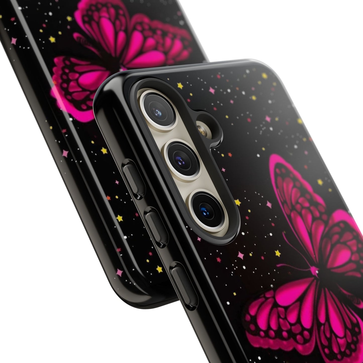 Vibrant Butterfly Phone Case, Tough Cases, Stylish Protection, Gift for Her, Trendy Smartphone Accessories, Cute Phone Cover