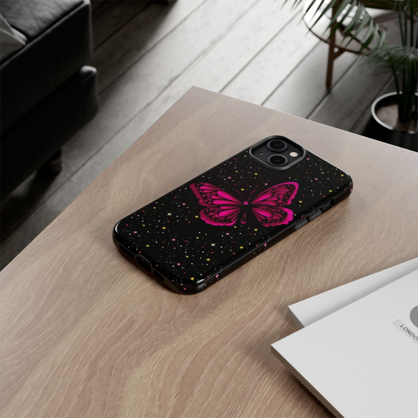 Vibrant Butterfly Phone Case, Tough Cases, Stylish Protection, Gift for Her, Trendy Smartphone Accessories, Cute Phone Cover