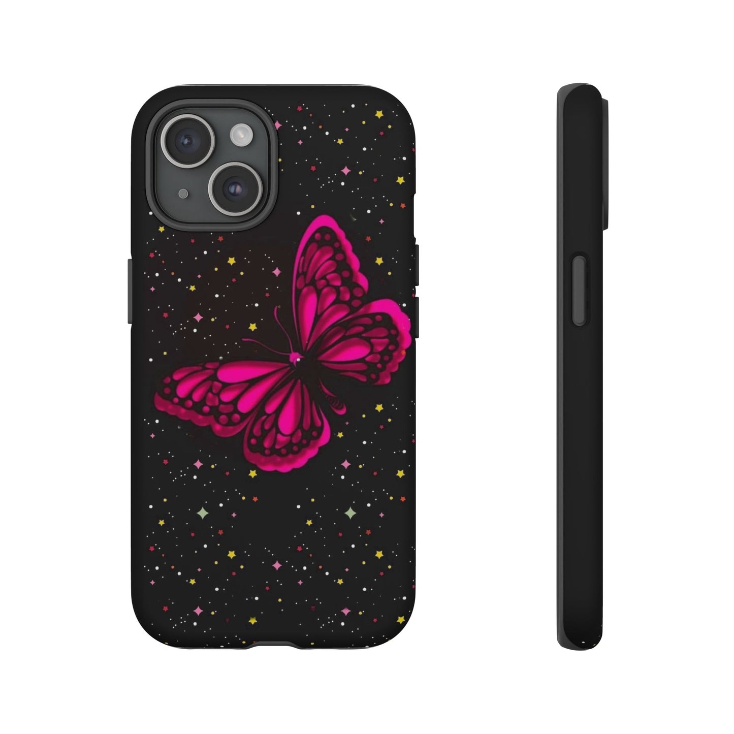 Vibrant Butterfly Phone Case, Tough Cases, Stylish Protection, Gift for Her, Trendy Smartphone Accessories, Cute Phone Cover