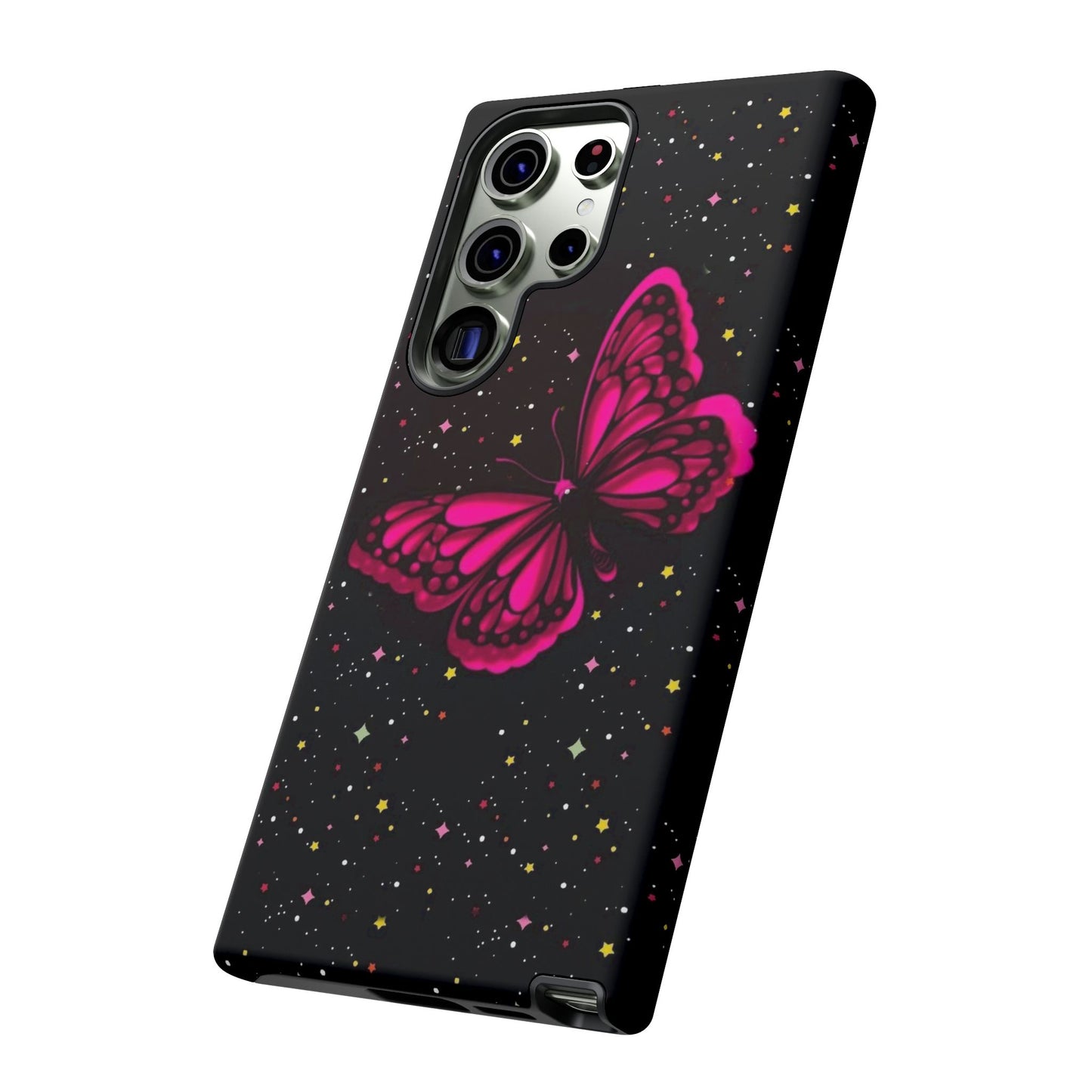 Vibrant Butterfly Phone Case, Tough Cases, Stylish Protection, Gift for Her, Trendy Smartphone Accessories, Cute Phone Cover