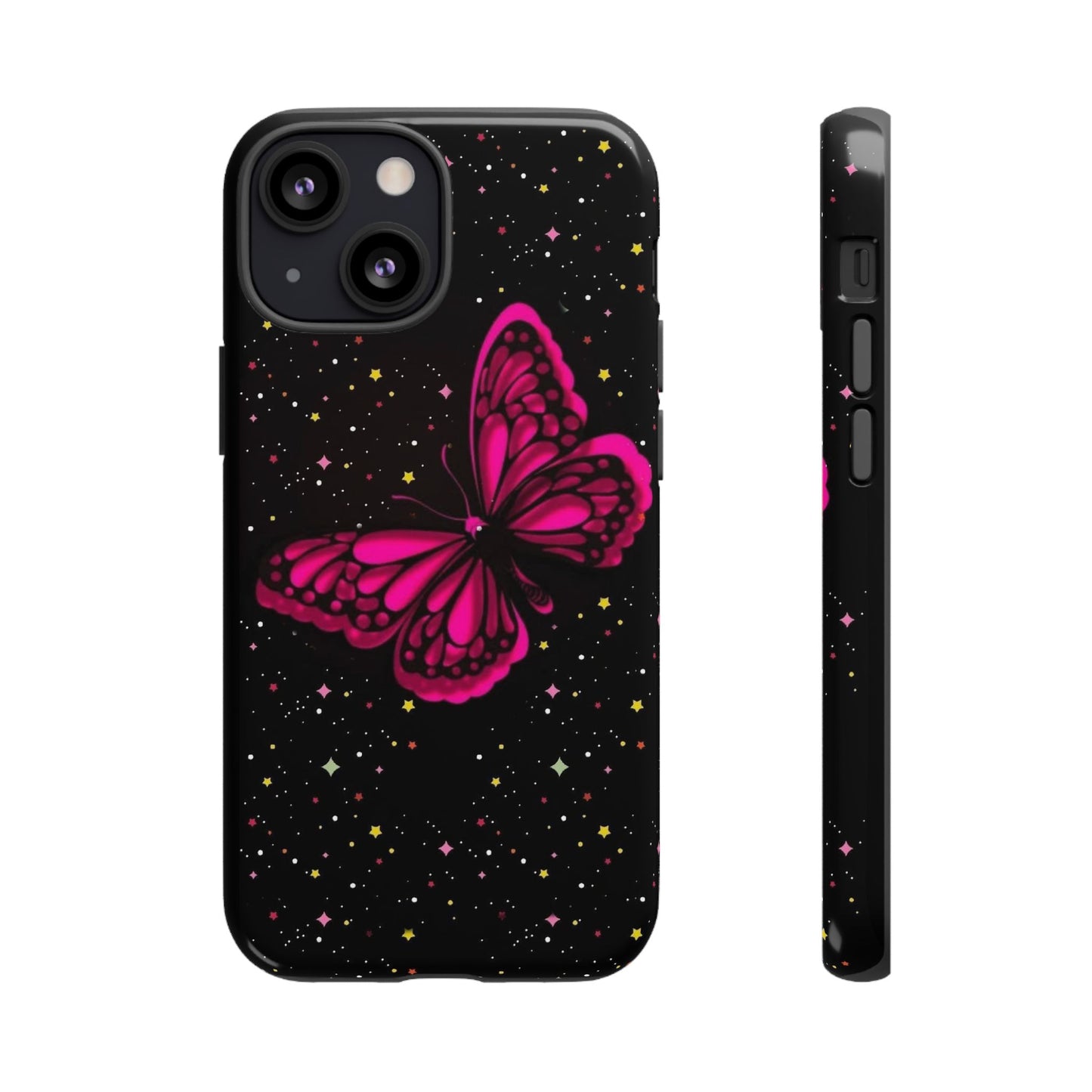 Vibrant Butterfly Phone Case, Tough Cases, Stylish Protection, Gift for Her, Trendy Smartphone Accessories, Cute Phone Cover