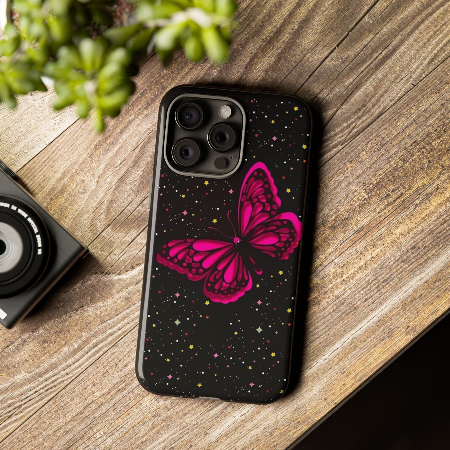 Vibrant Butterfly Phone Case, Tough Cases, Stylish Protection, Gift for Her, Trendy Smartphone Accessories, Cute Phone Cover