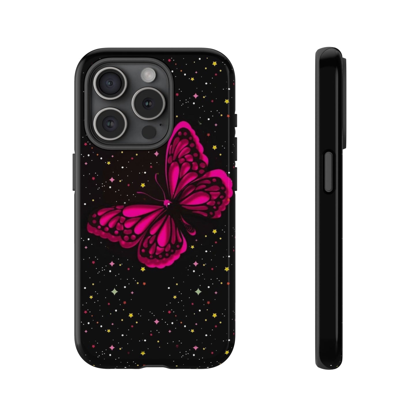 Vibrant Butterfly Phone Case, Tough Cases, Stylish Protection, Gift for Her, Trendy Smartphone Accessories, Cute Phone Cover