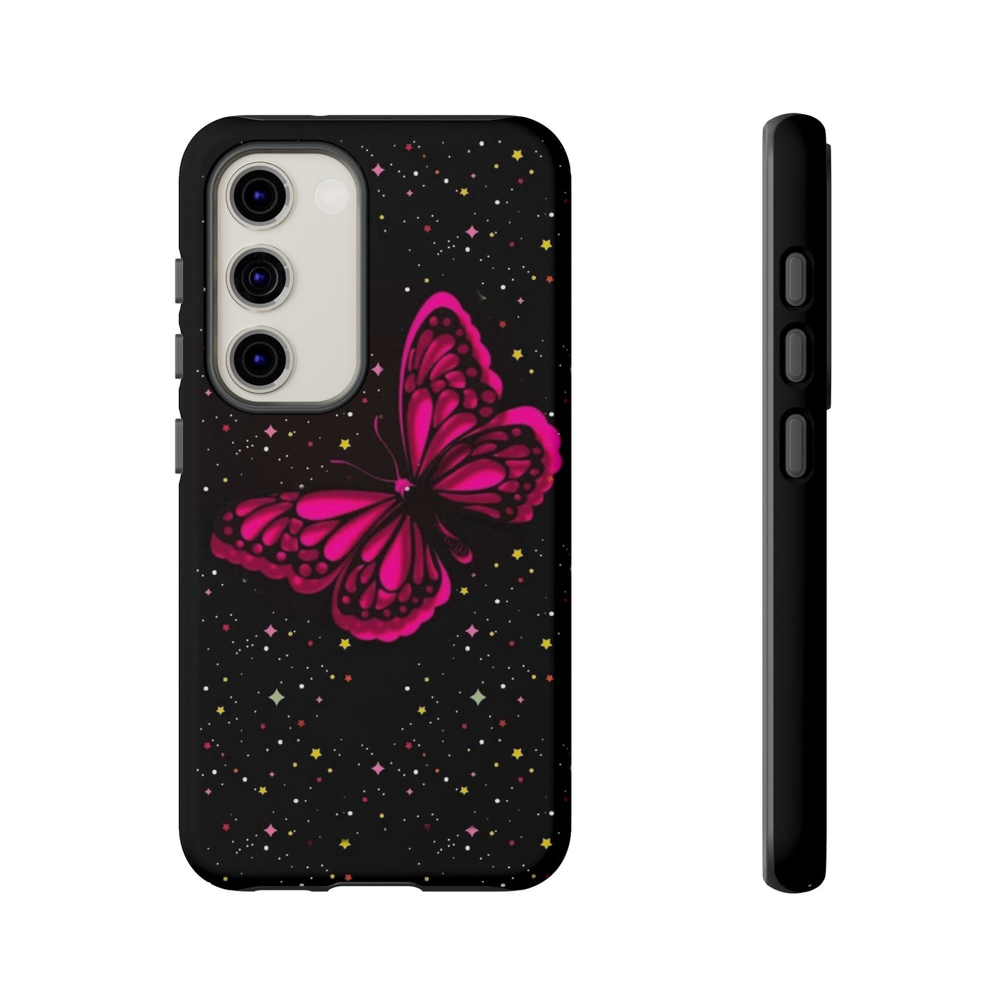 Vibrant Butterfly Phone Case, Tough Cases, Stylish Protection, Gift for Her, Trendy Smartphone Accessories, Cute Phone Cover