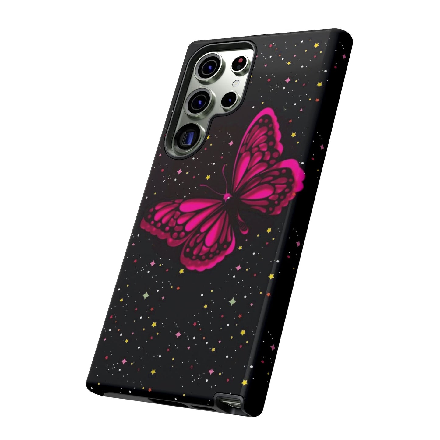Vibrant Butterfly Phone Case, Tough Cases, Stylish Protection, Gift for Her, Trendy Smartphone Accessories, Cute Phone Cover