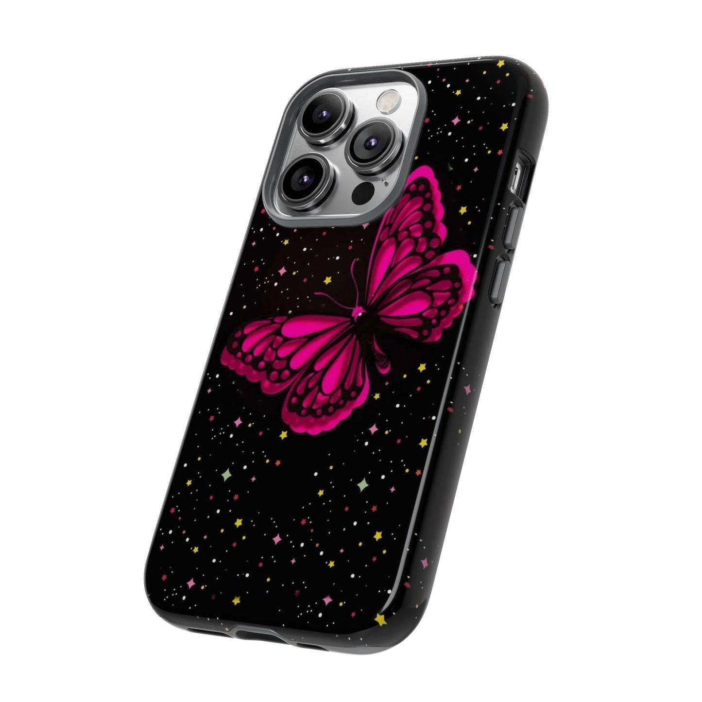 Vibrant Butterfly Phone Case, Tough Cases, Stylish Protection, Gift for Her, Trendy Smartphone Accessories, Cute Phone Cover