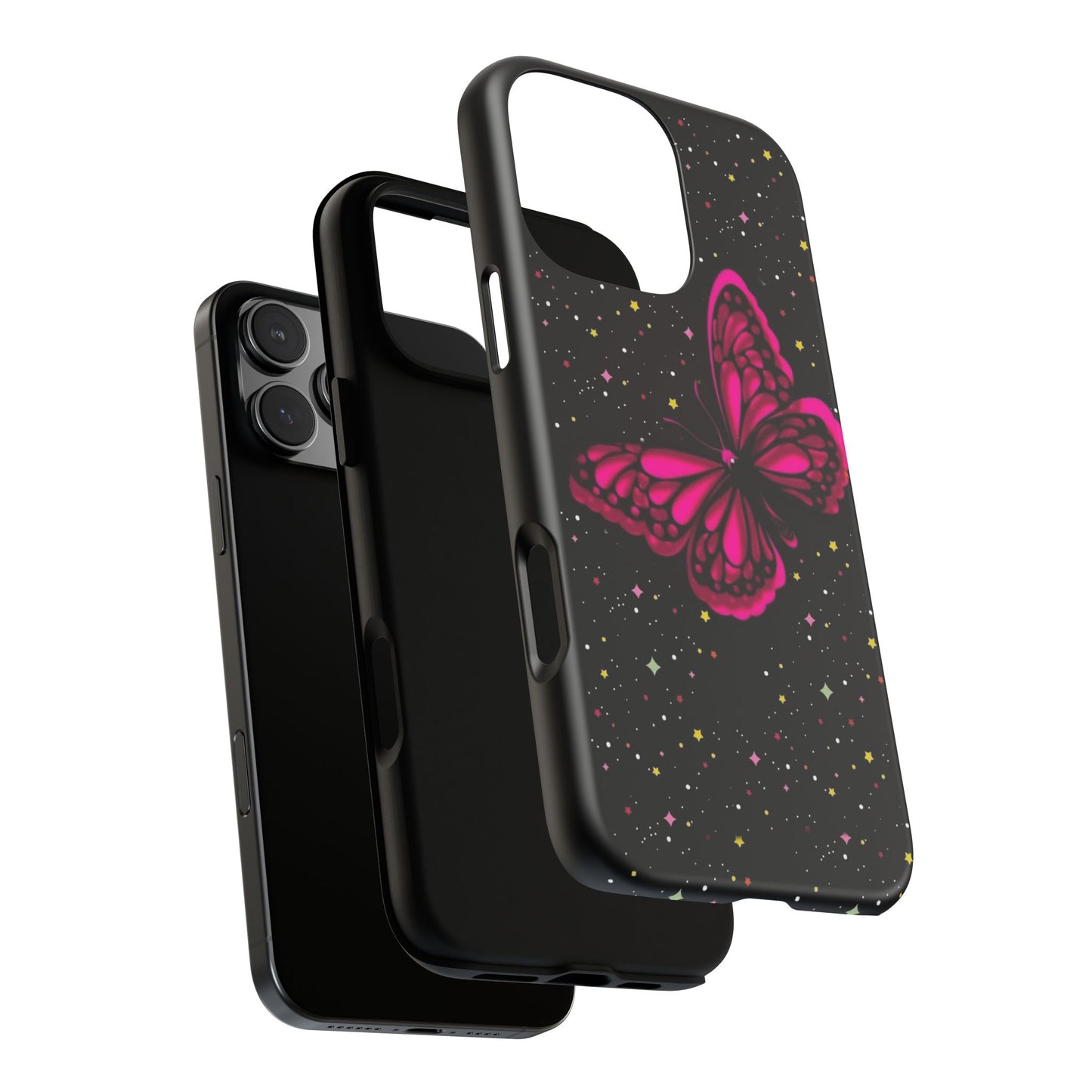 Vibrant Butterfly Phone Case, Tough Cases, Stylish Protection, Gift for Her, Trendy Smartphone Accessories, Cute Phone Cover