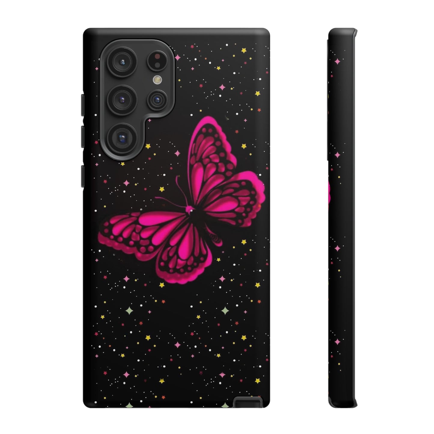 Vibrant Butterfly Phone Case, Tough Cases, Stylish Protection, Gift for Her, Trendy Smartphone Accessories, Cute Phone Cover