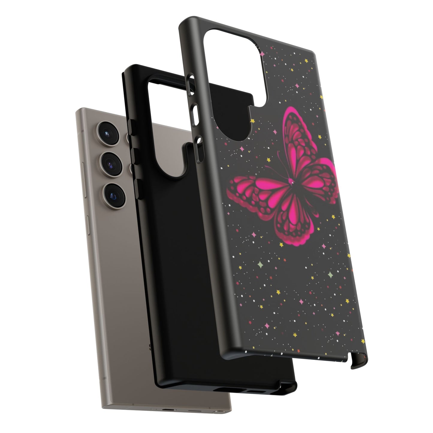 Vibrant Butterfly Phone Case, Tough Cases, Stylish Protection, Gift for Her, Trendy Smartphone Accessories, Cute Phone Cover