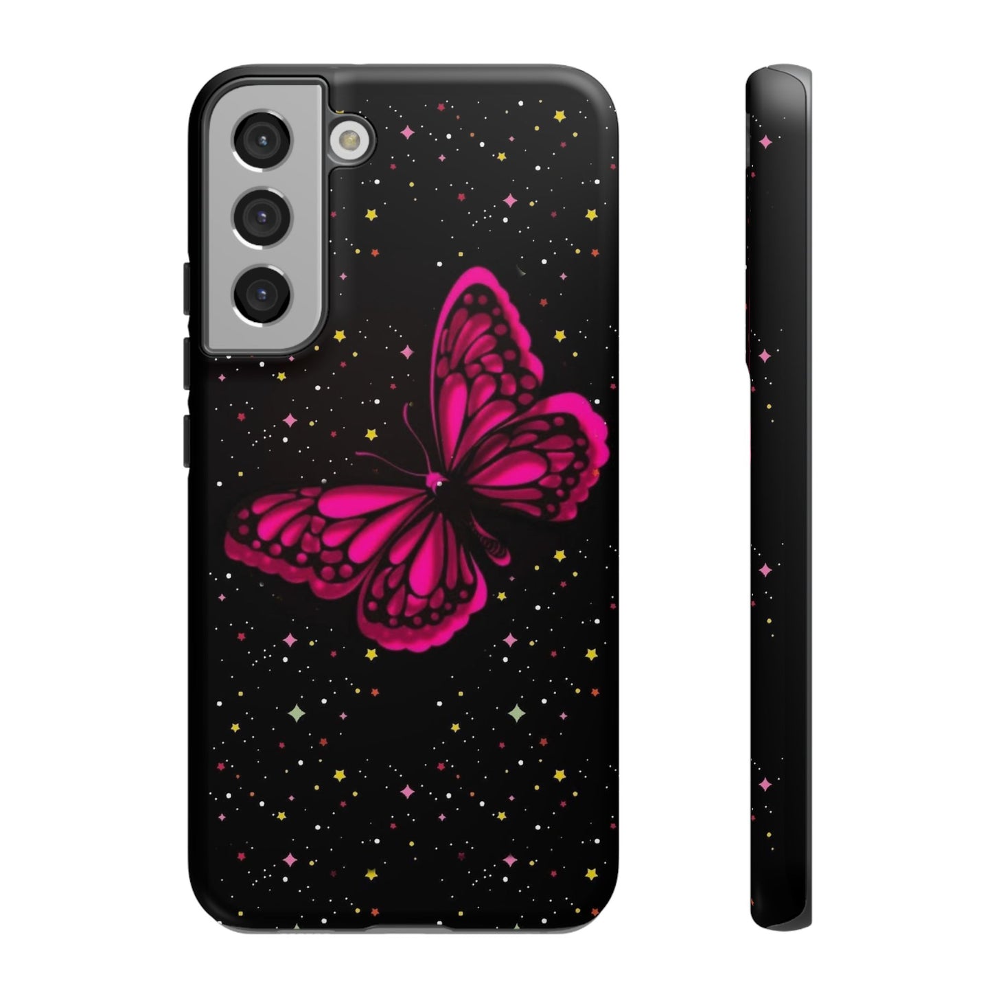 Vibrant Butterfly Phone Case, Tough Cases, Stylish Protection, Gift for Her, Trendy Smartphone Accessories, Cute Phone Cover