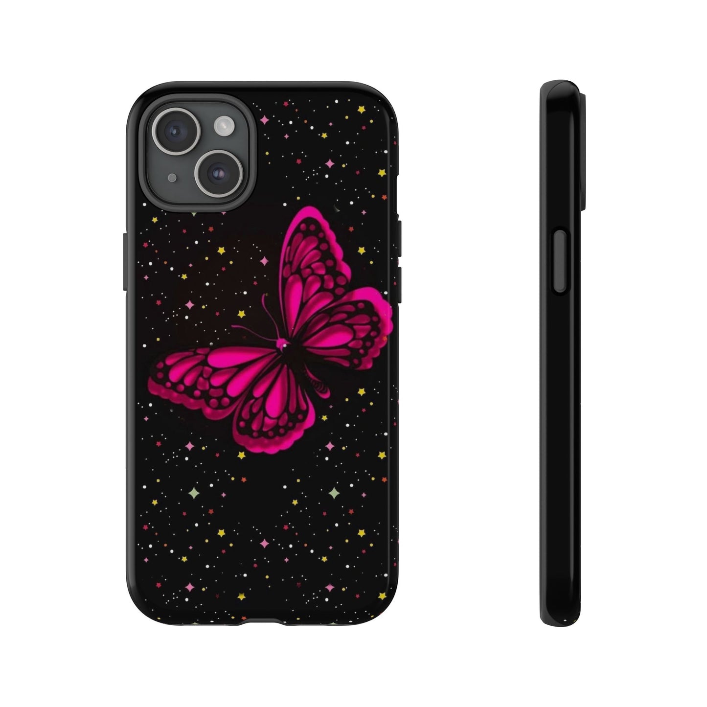 Vibrant Butterfly Phone Case, Tough Cases, Stylish Protection, Gift for Her, Trendy Smartphone Accessories, Cute Phone Cover