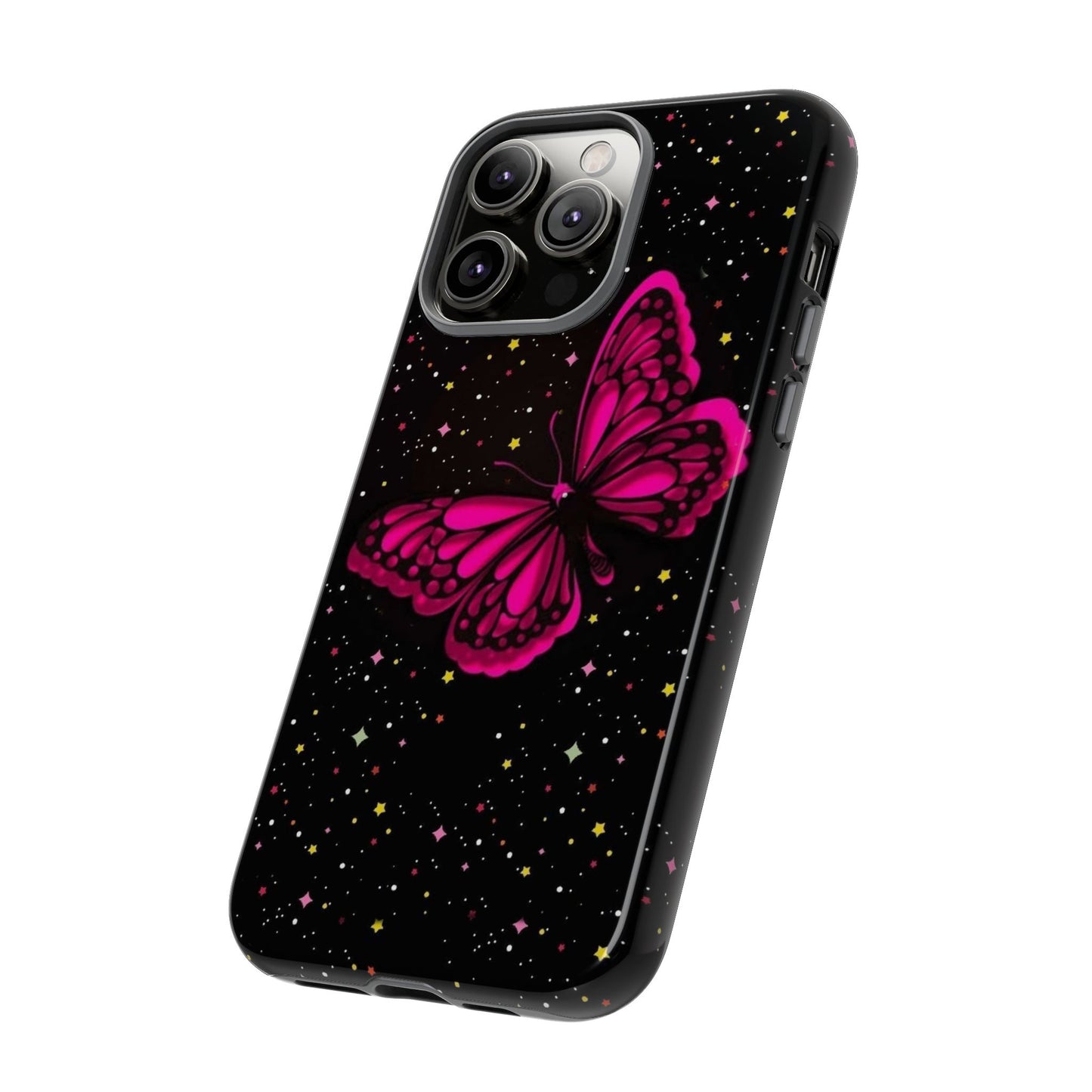 Vibrant Butterfly Phone Case, Tough Cases, Stylish Protection, Gift for Her, Trendy Smartphone Accessories, Cute Phone Cover