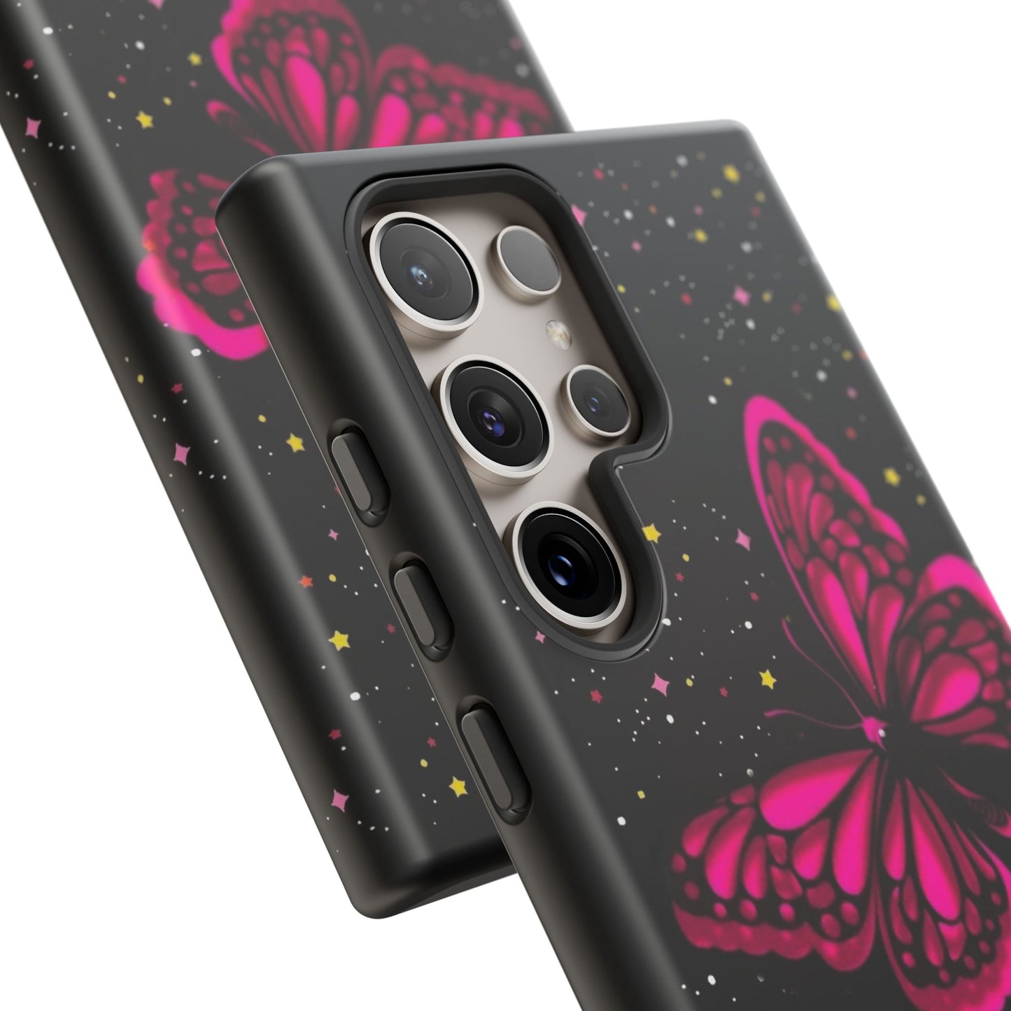 Vibrant Butterfly Phone Case, Tough Cases, Stylish Protection, Gift for Her, Trendy Smartphone Accessories, Cute Phone Cover