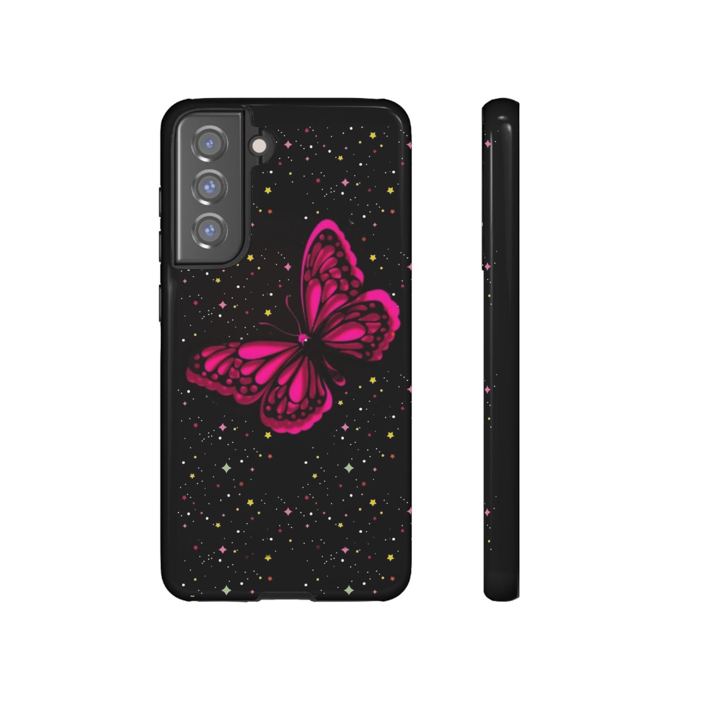 Vibrant Butterfly Phone Case, Tough Cases, Stylish Protection, Gift for Her, Trendy Smartphone Accessories, Cute Phone Cover