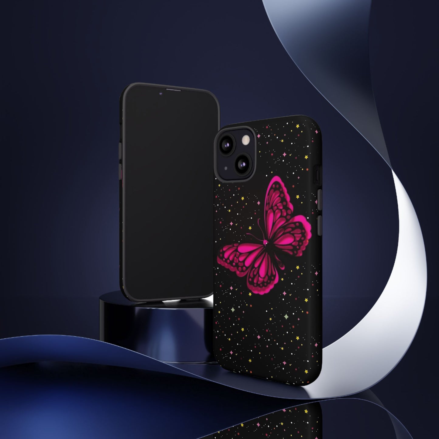 Vibrant Butterfly Phone Case, Tough Cases, Stylish Protection, Gift for Her, Trendy Smartphone Accessories, Cute Phone Cover