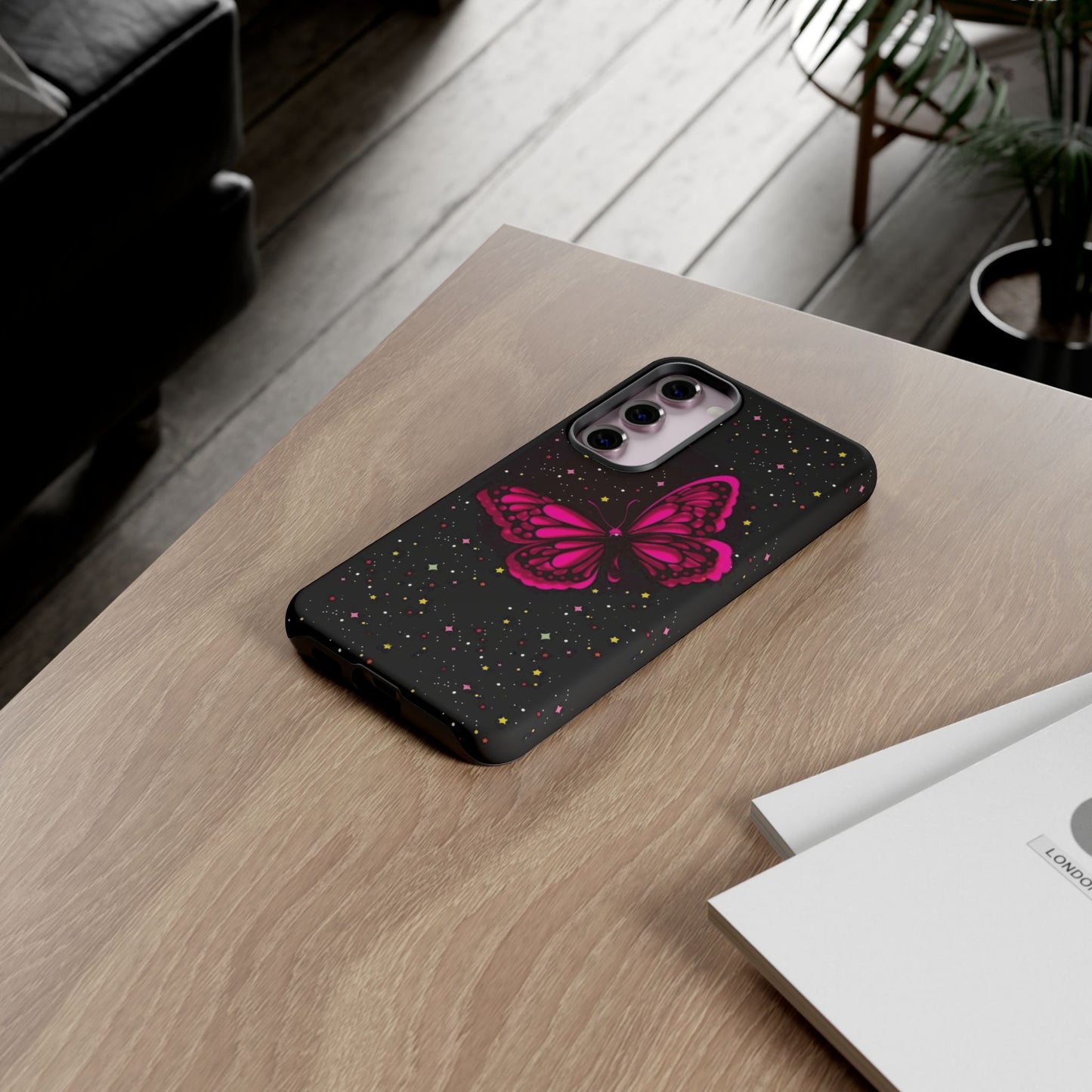 Vibrant Butterfly Phone Case, Tough Cases, Stylish Protection, Gift for Her, Trendy Smartphone Accessories, Cute Phone Cover