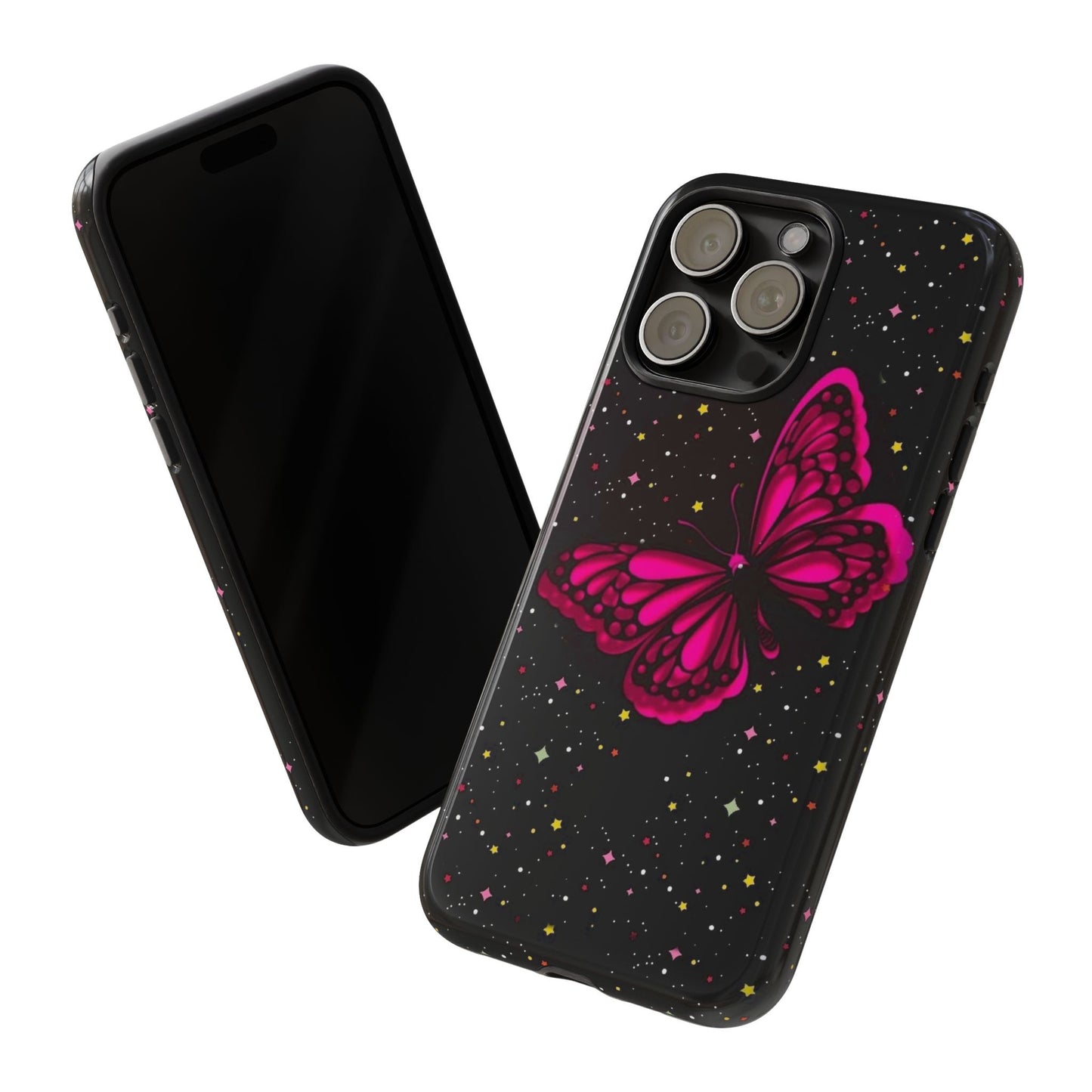 Vibrant Butterfly Phone Case, Tough Cases, Stylish Protection, Gift for Her, Trendy Smartphone Accessories, Cute Phone Cover