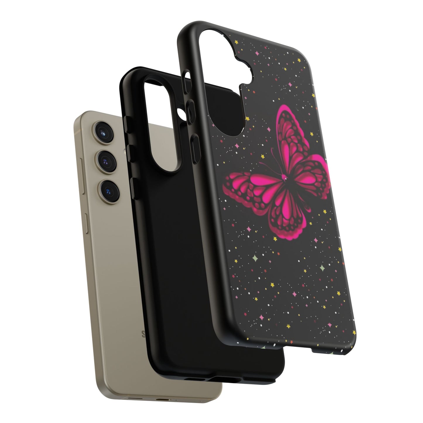 Vibrant Butterfly Phone Case, Tough Cases, Stylish Protection, Gift for Her, Trendy Smartphone Accessories, Cute Phone Cover