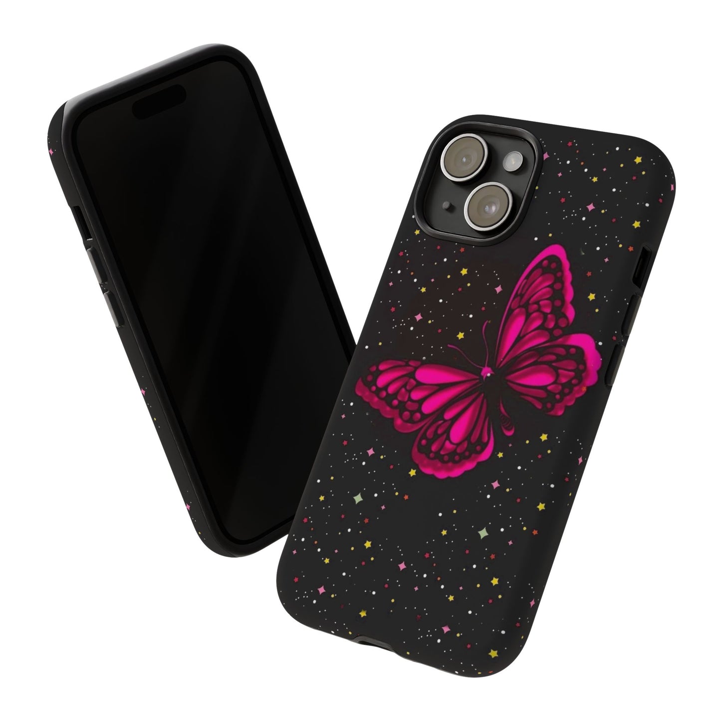 Vibrant Butterfly Phone Case, Tough Cases, Stylish Protection, Gift for Her, Trendy Smartphone Accessories, Cute Phone Cover