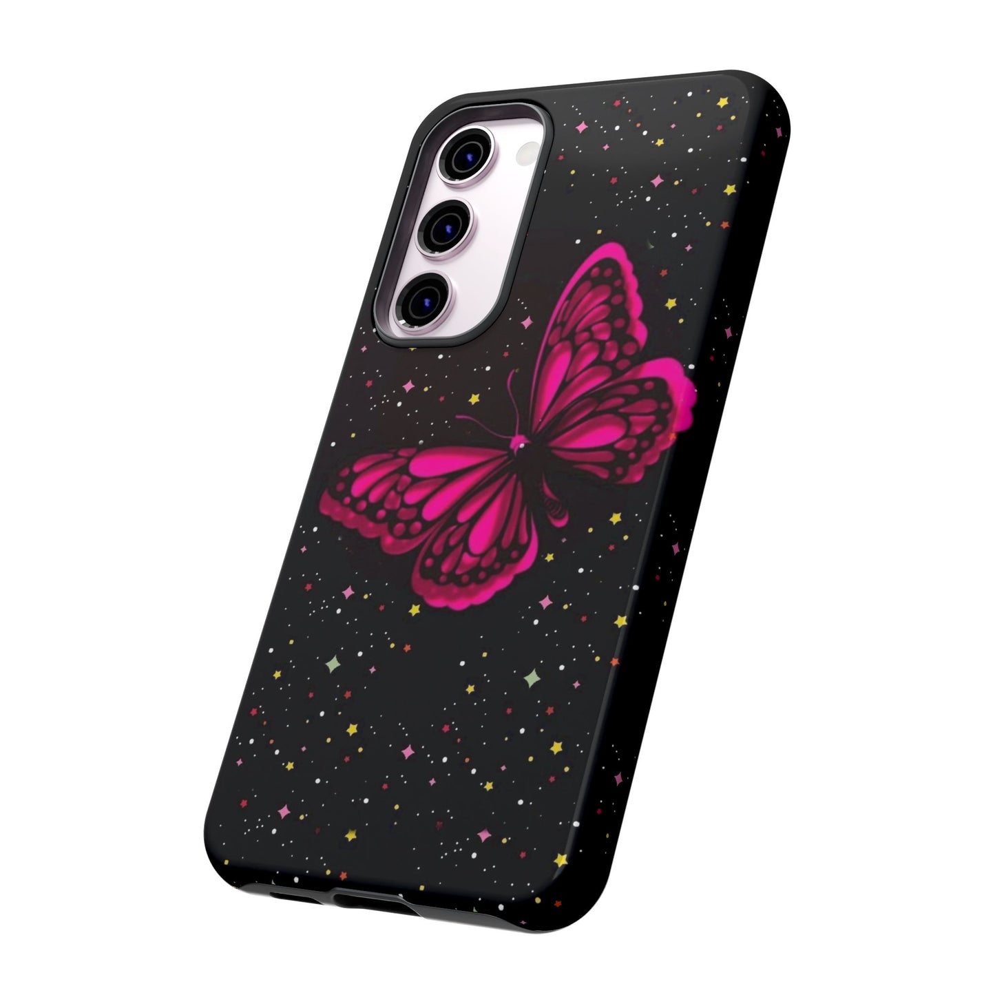 Vibrant Butterfly Phone Case, Tough Cases, Stylish Protection, Gift for Her, Trendy Smartphone Accessories, Cute Phone Cover