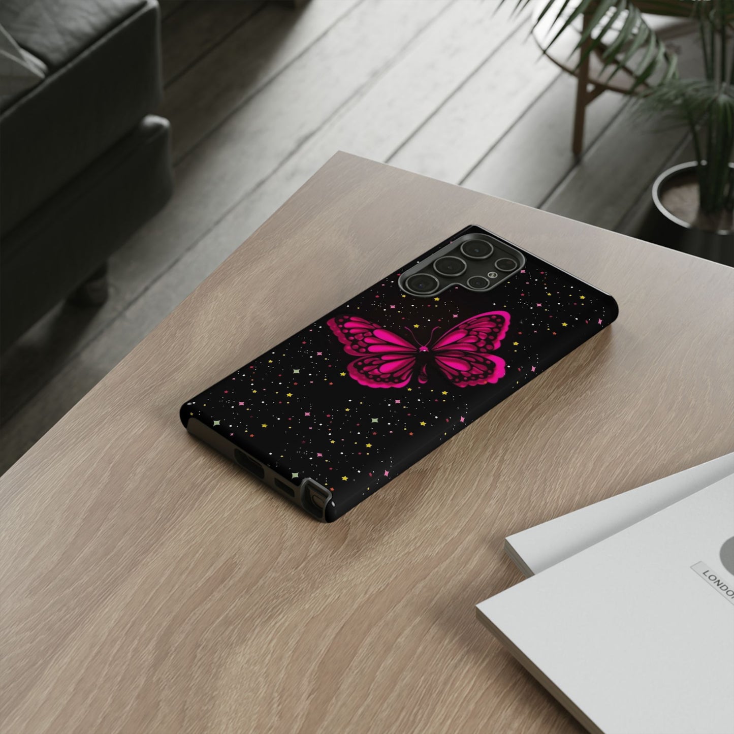 Vibrant Butterfly Phone Case, Tough Cases, Stylish Protection, Gift for Her, Trendy Smartphone Accessories, Cute Phone Cover