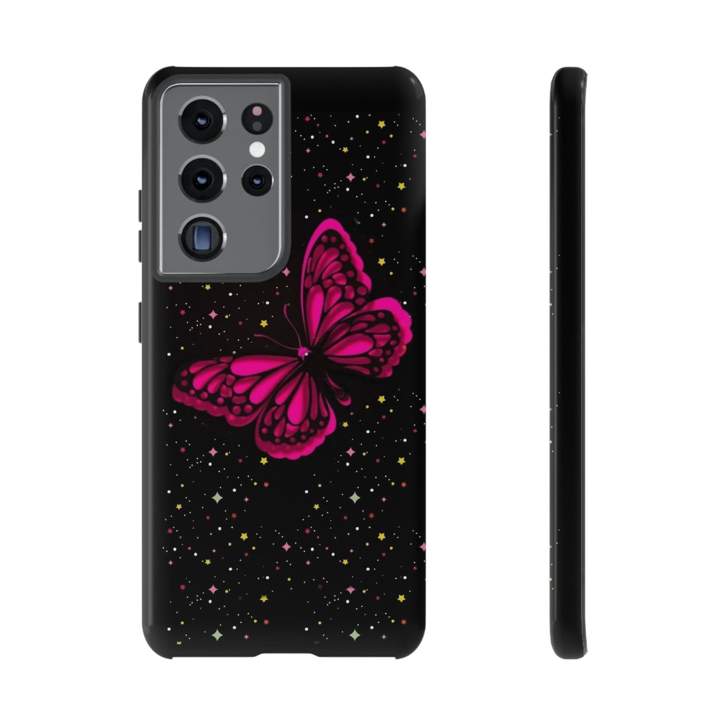 Vibrant Butterfly Phone Case, Tough Cases, Stylish Protection, Gift for Her, Trendy Smartphone Accessories, Cute Phone Cover