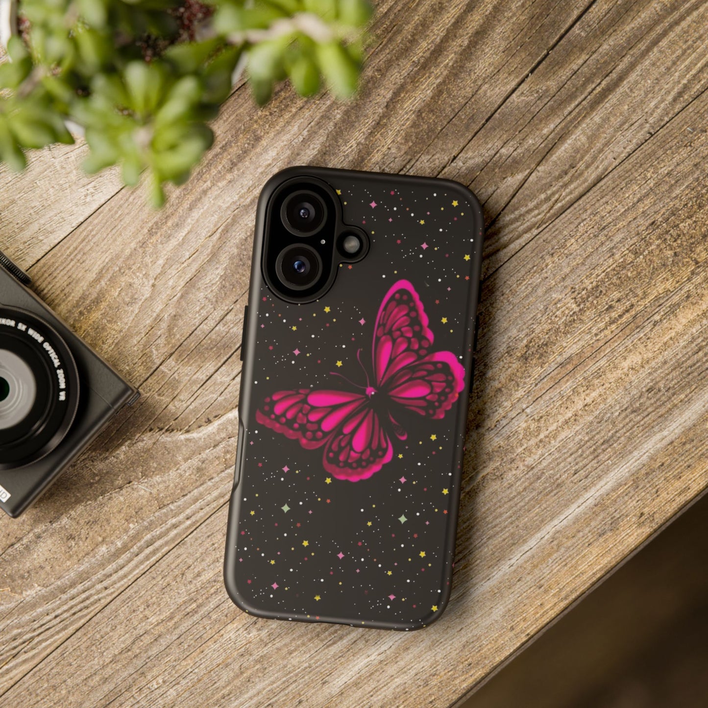 Vibrant Butterfly Phone Case, Tough Cases, Stylish Protection, Gift for Her, Trendy Smartphone Accessories, Cute Phone Cover