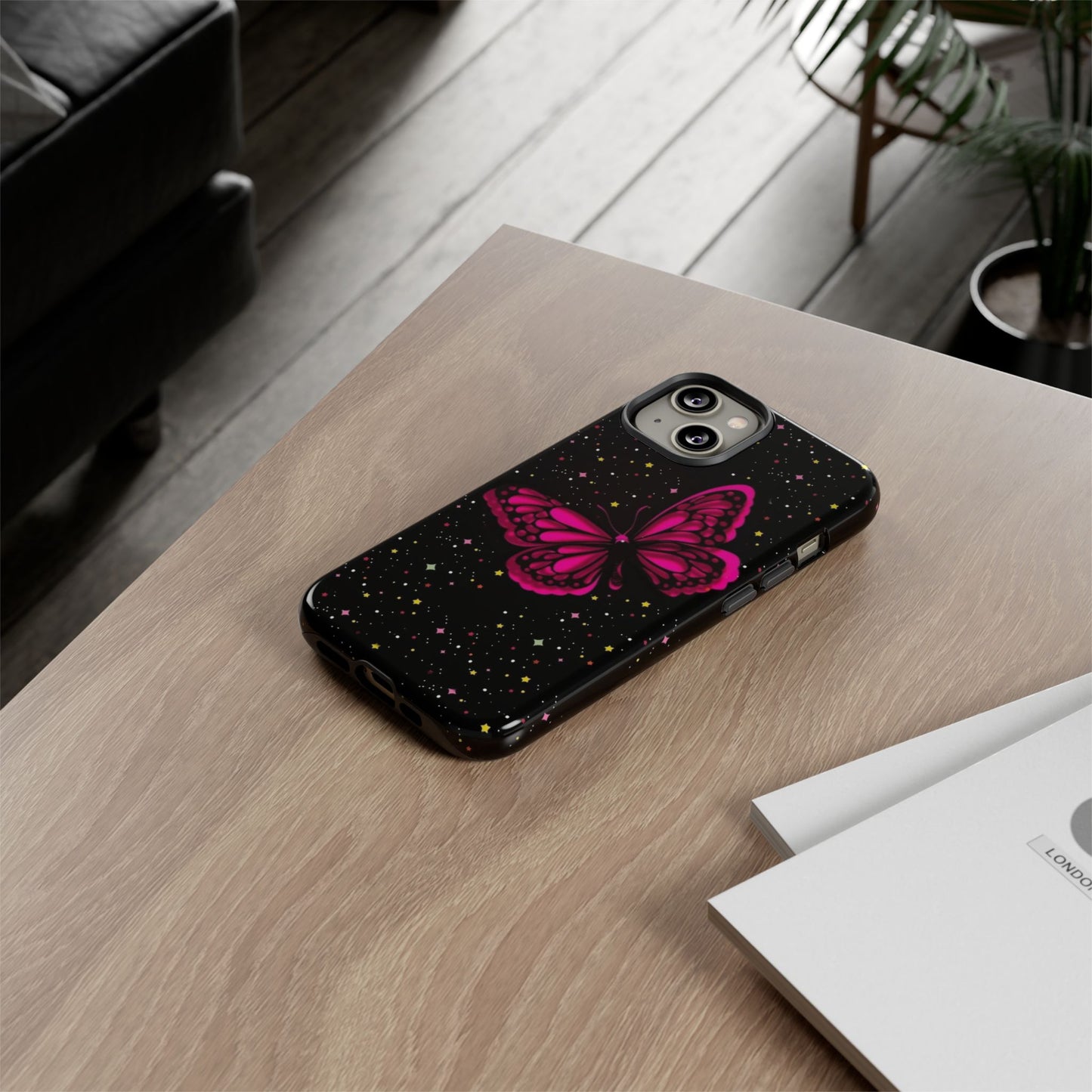 Vibrant Butterfly Phone Case, Tough Cases, Stylish Protection, Gift for Her, Trendy Smartphone Accessories, Cute Phone Cover