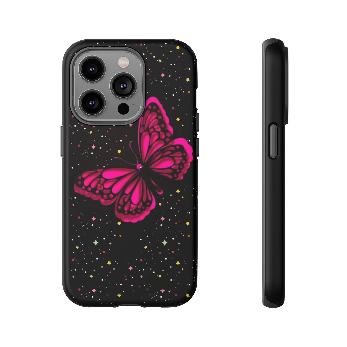 Vibrant Butterfly Phone Case, Tough Cases, Stylish Protection, Gift for Her, Trendy Smartphone Accessories, Cute Phone Cover