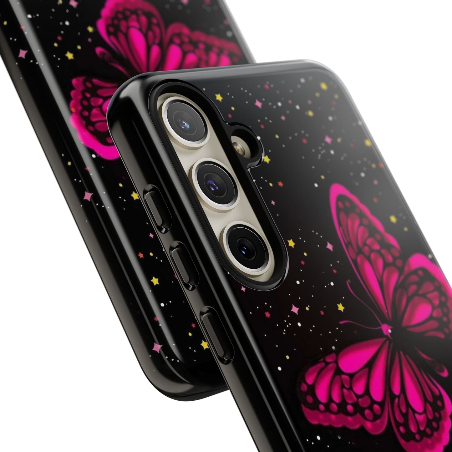 Vibrant Butterfly Phone Case, Tough Cases, Stylish Protection, Gift for Her, Trendy Smartphone Accessories, Cute Phone Cover