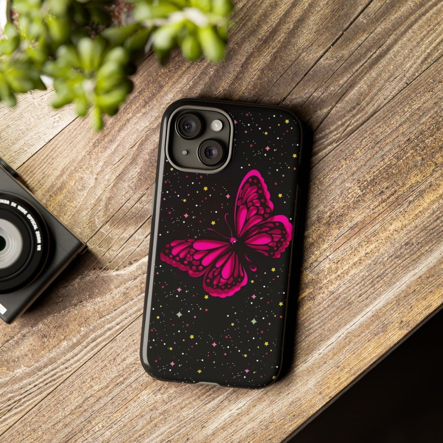 Vibrant Butterfly Phone Case, Tough Cases, Stylish Protection, Gift for Her, Trendy Smartphone Accessories, Cute Phone Cover