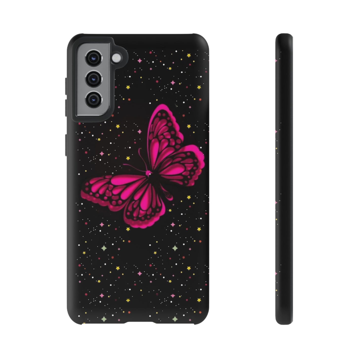 Vibrant Butterfly Phone Case, Tough Cases, Stylish Protection, Gift for Her, Trendy Smartphone Accessories, Cute Phone Cover