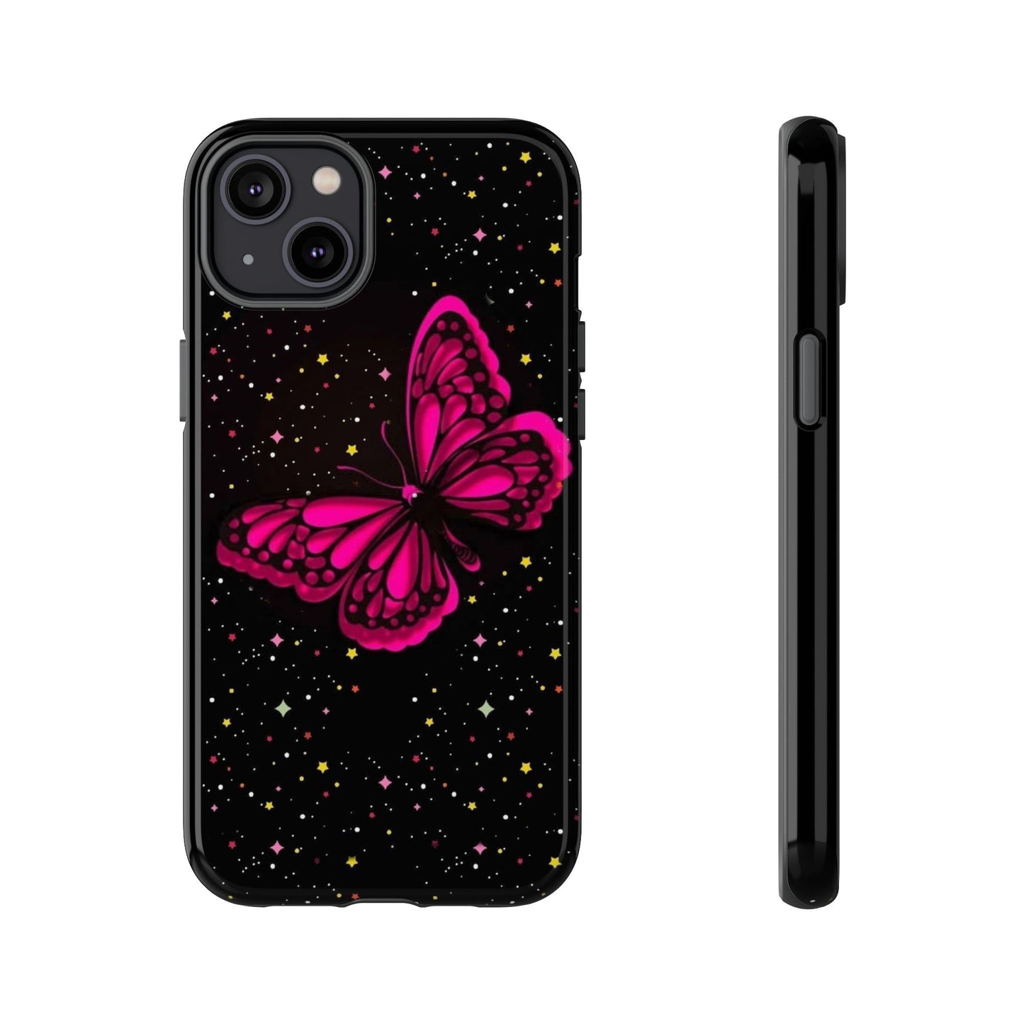 Vibrant Butterfly Phone Case, Tough Cases, Stylish Protection, Gift for Her, Trendy Smartphone Accessories, Cute Phone Cover