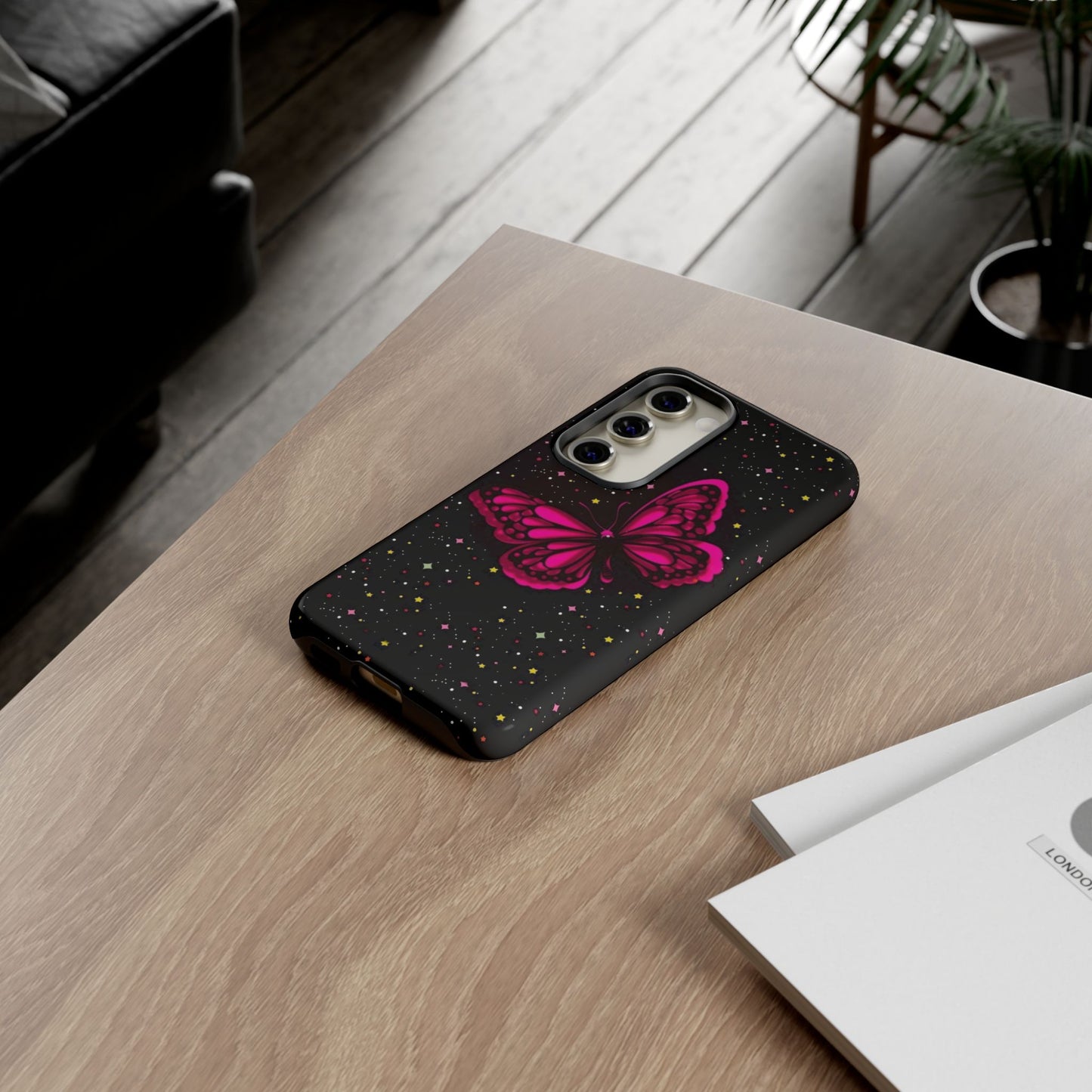 Vibrant Butterfly Phone Case, Tough Cases, Stylish Protection, Gift for Her, Trendy Smartphone Accessories, Cute Phone Cover