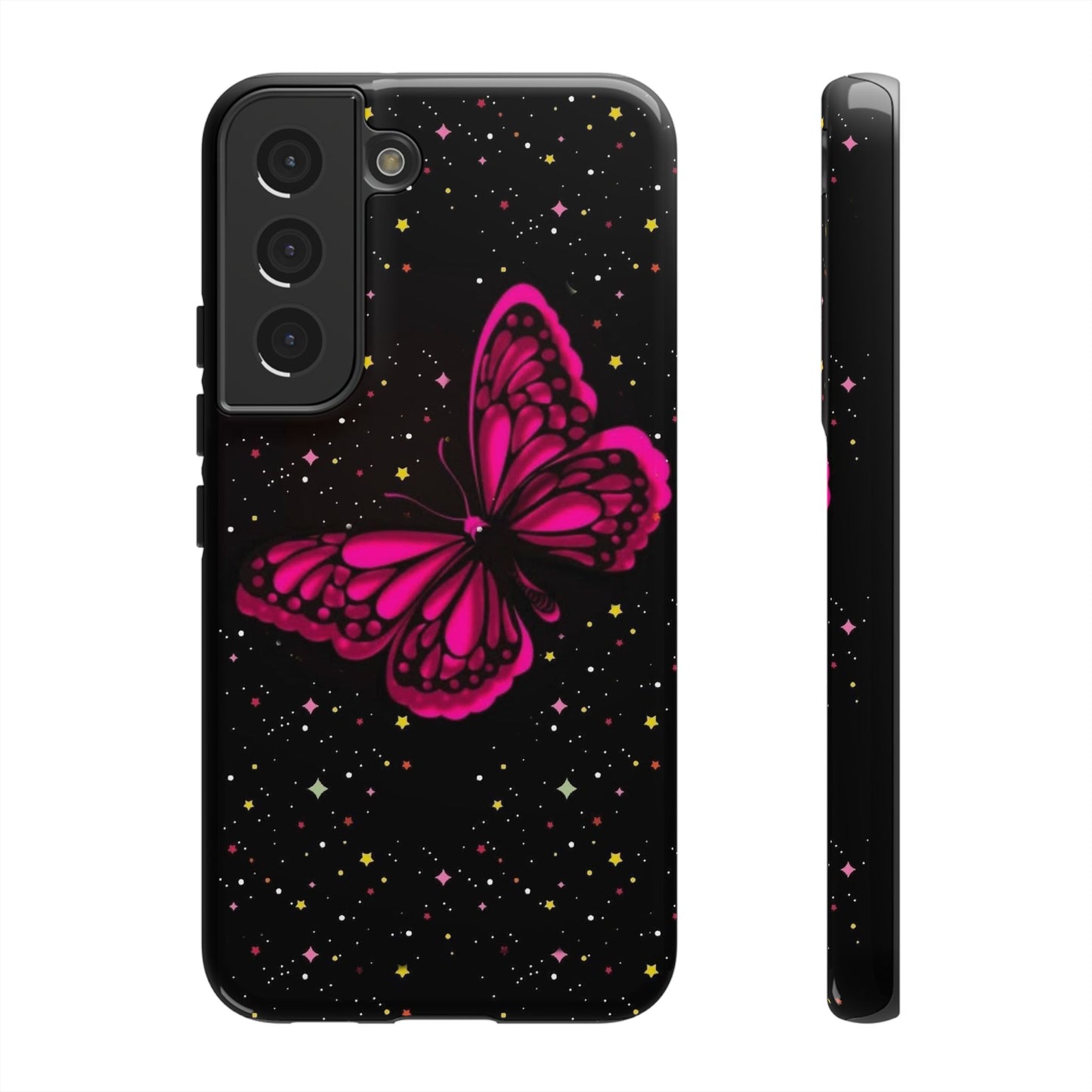 Vibrant Butterfly Phone Case, Tough Cases, Stylish Protection, Gift for Her, Trendy Smartphone Accessories, Cute Phone Cover