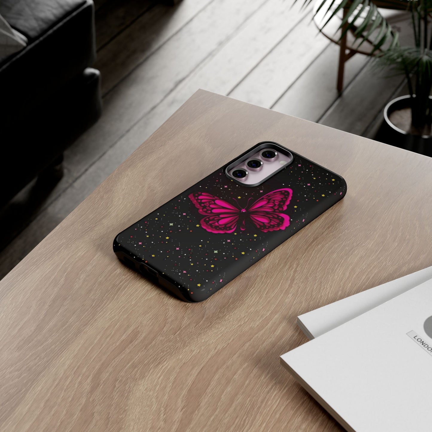 Vibrant Butterfly Phone Case, Tough Cases, Stylish Protection, Gift for Her, Trendy Smartphone Accessories, Cute Phone Cover