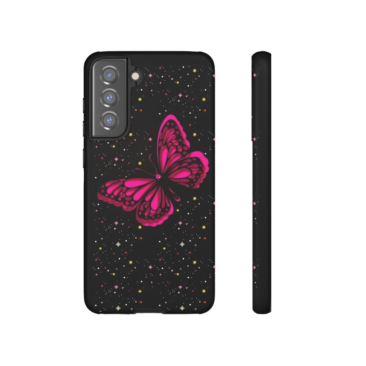 Vibrant Butterfly Phone Case, Tough Cases, Stylish Protection, Gift for Her, Trendy Smartphone Accessories, Cute Phone Cover