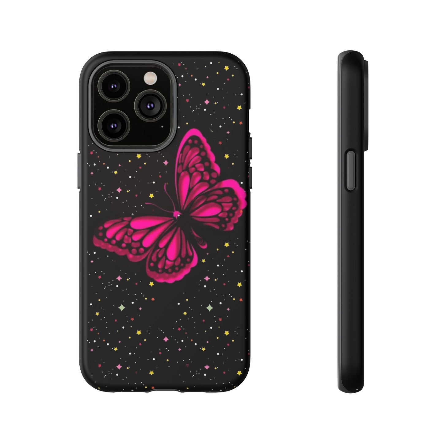 Vibrant Butterfly Phone Case, Tough Cases, Stylish Protection, Gift for Her, Trendy Smartphone Accessories, Cute Phone Cover