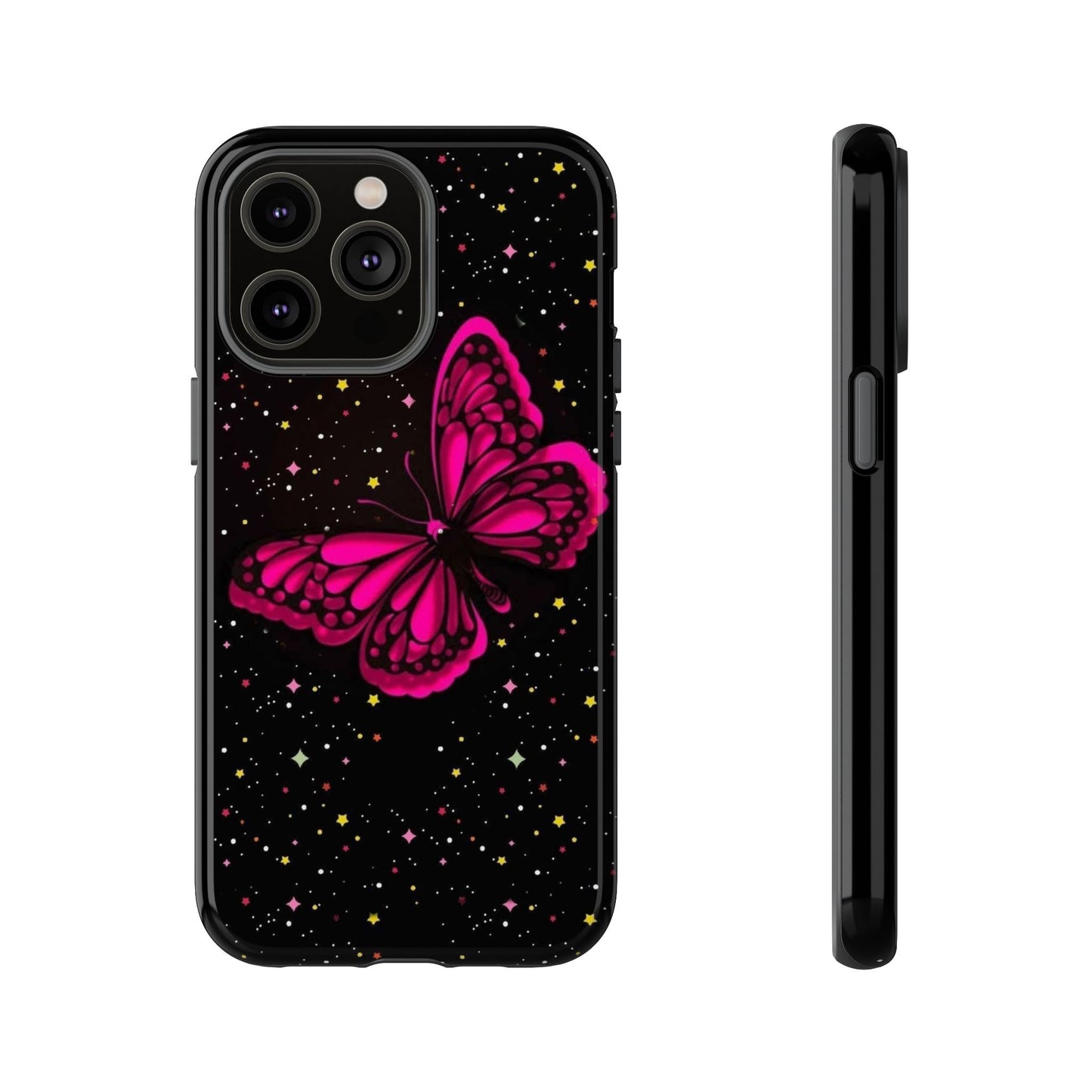 Vibrant Butterfly Phone Case, Tough Cases, Stylish Protection, Gift for Her, Trendy Smartphone Accessories, Cute Phone Cover