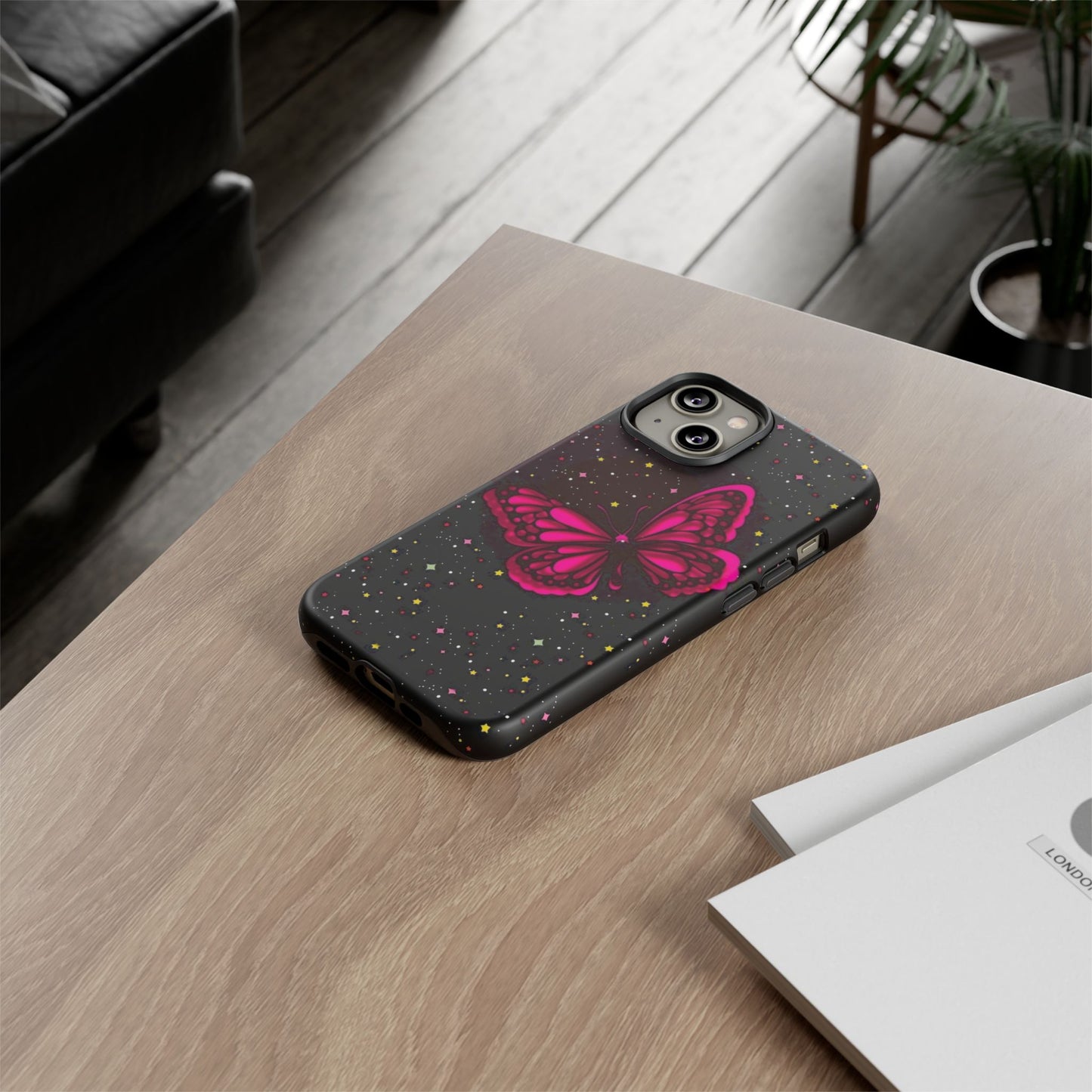 Vibrant Butterfly Phone Case, Tough Cases, Stylish Protection, Gift for Her, Trendy Smartphone Accessories, Cute Phone Cover