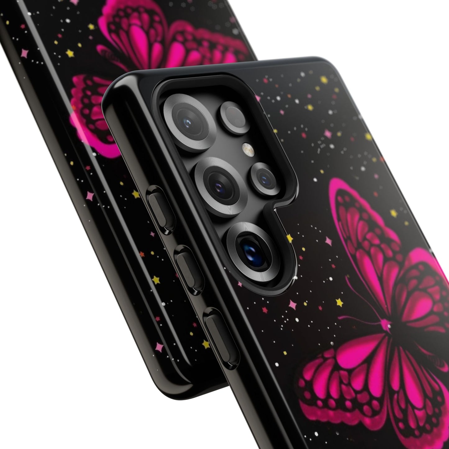 Vibrant Butterfly Phone Case, Tough Cases, Stylish Protection, Gift for Her, Trendy Smartphone Accessories, Cute Phone Cover
