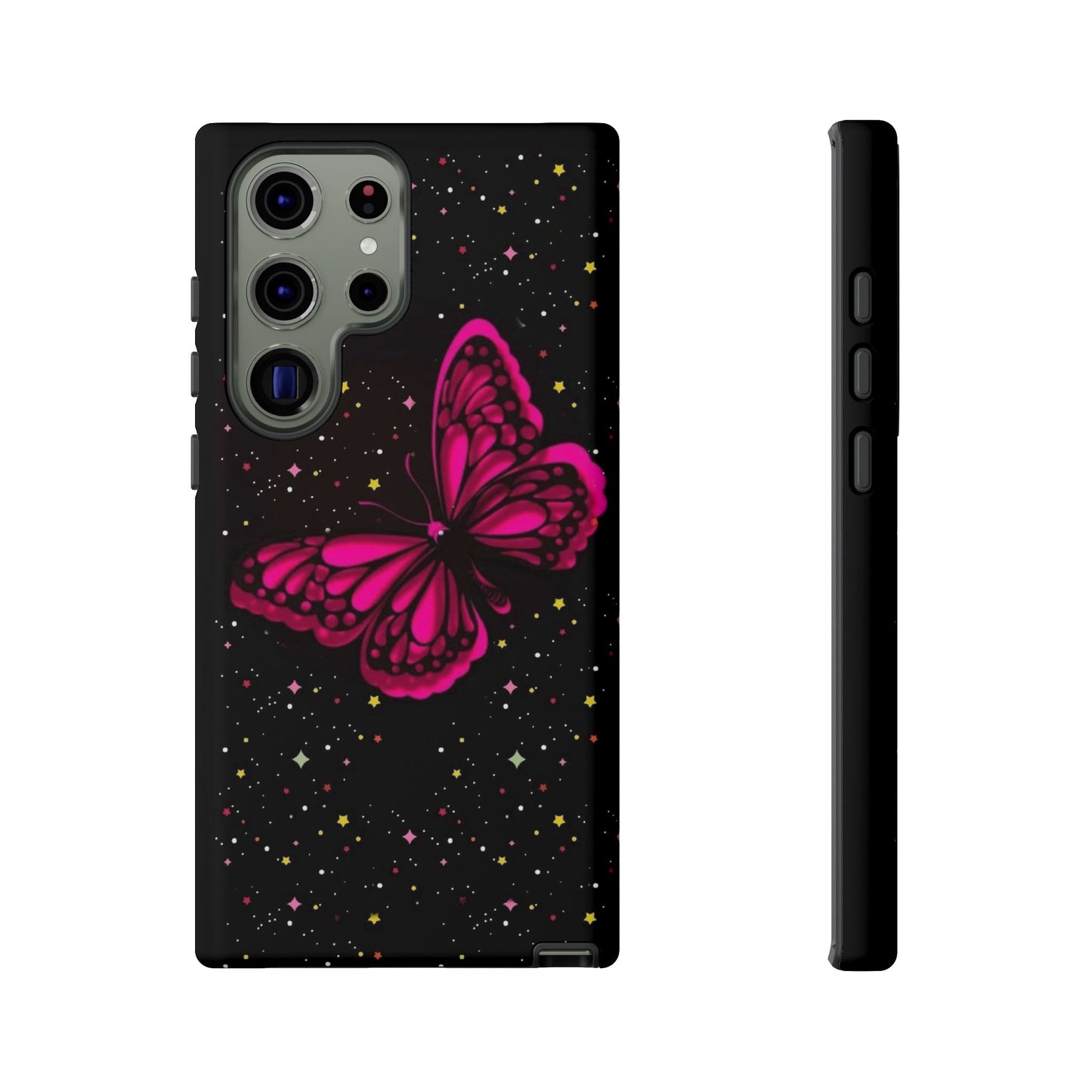 Vibrant Butterfly Phone Case, Tough Cases, Stylish Protection, Gift for Her, Trendy Smartphone Accessories, Cute Phone Cover