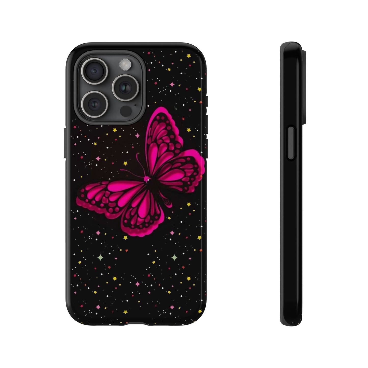 Vibrant Butterfly Phone Case, Tough Cases, Stylish Protection, Gift for Her, Trendy Smartphone Accessories, Cute Phone Cover
