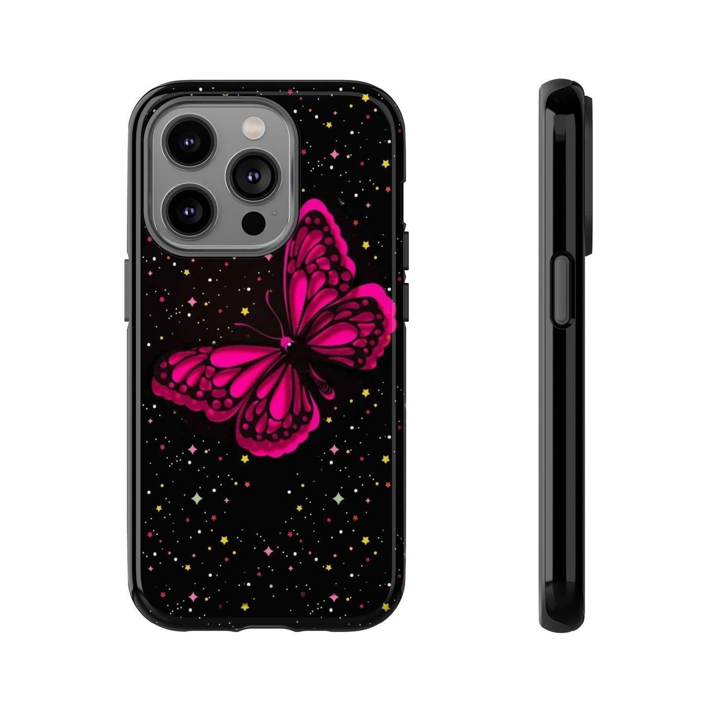 Vibrant Butterfly Phone Case, Tough Cases, Stylish Protection, Gift for Her, Trendy Smartphone Accessories, Cute Phone Cover
