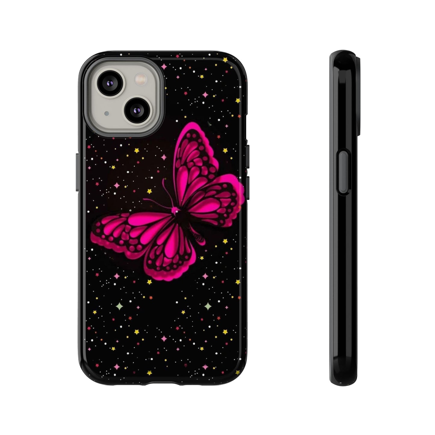 Vibrant Butterfly Phone Case, Tough Cases, Stylish Protection, Gift for Her, Trendy Smartphone Accessories, Cute Phone Cover