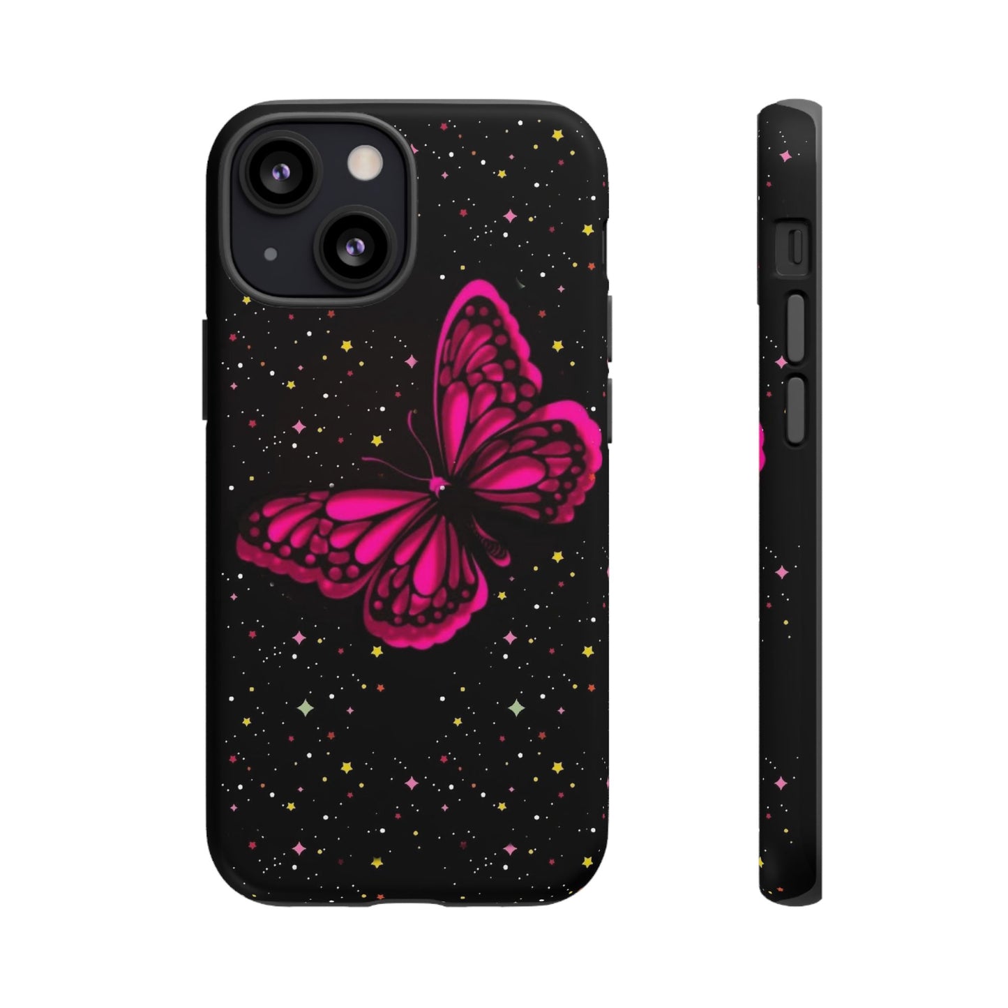 Vibrant Butterfly Phone Case, Tough Cases, Stylish Protection, Gift for Her, Trendy Smartphone Accessories, Cute Phone Cover