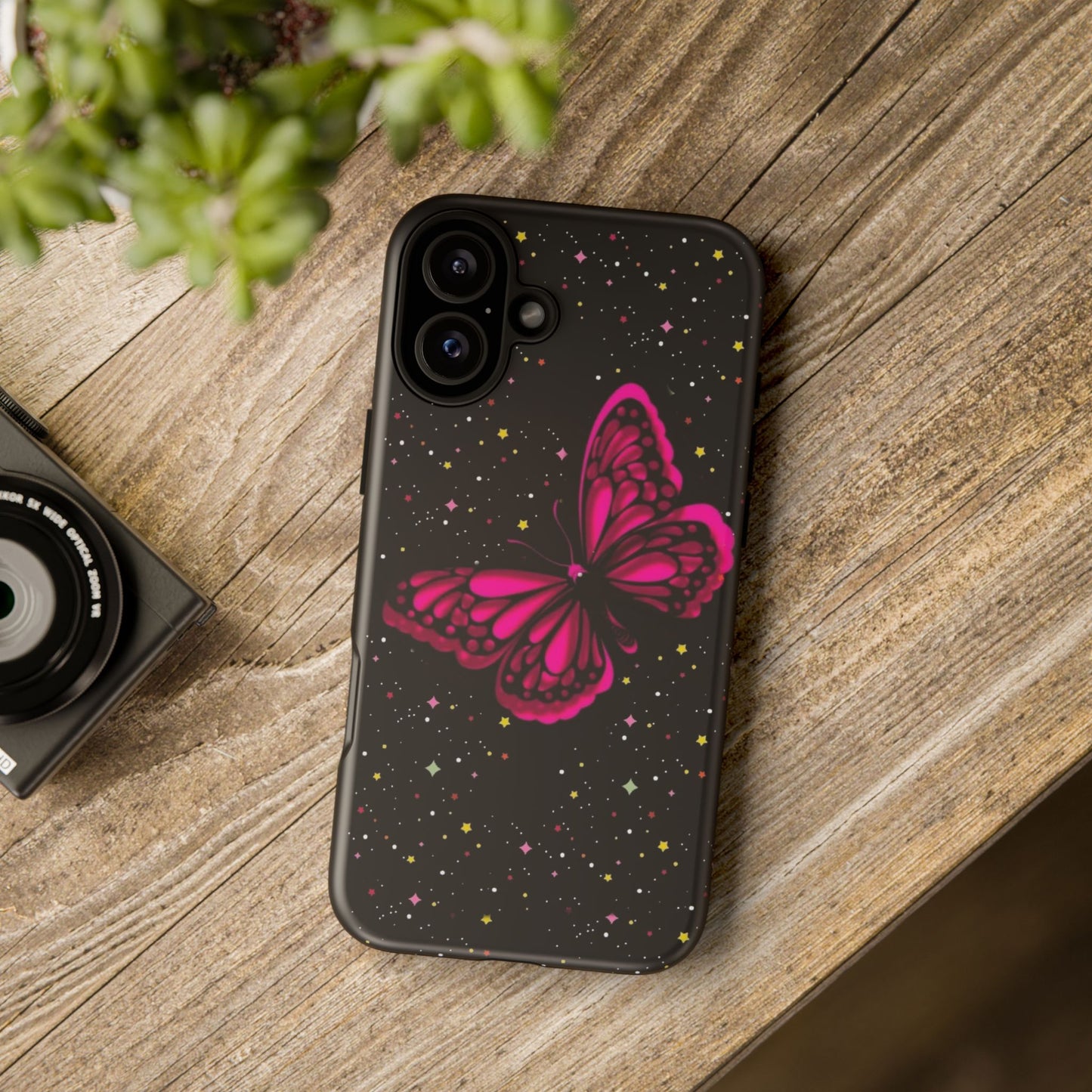 Vibrant Butterfly Phone Case, Tough Cases, Stylish Protection, Gift for Her, Trendy Smartphone Accessories, Cute Phone Cover